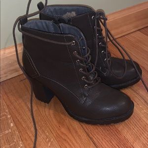Heeled Combat boots